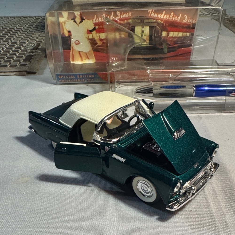 1956 Ford Thunderbird – Special Edition Collectible Car - Green & Cream.